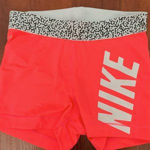 Pink and Leopard Dry-Fit Nike Pro Shorts